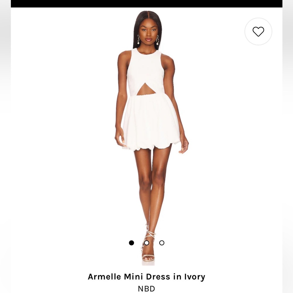 NBD Armelle Mini Dress in Ivory